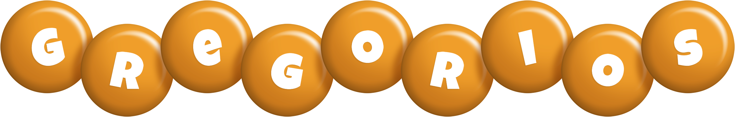 Gregorios candy-orange logo