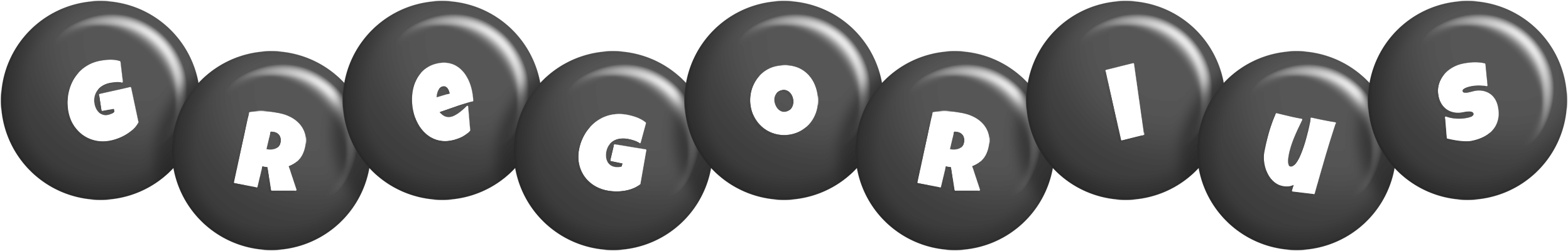 Gregorius candy-black logo