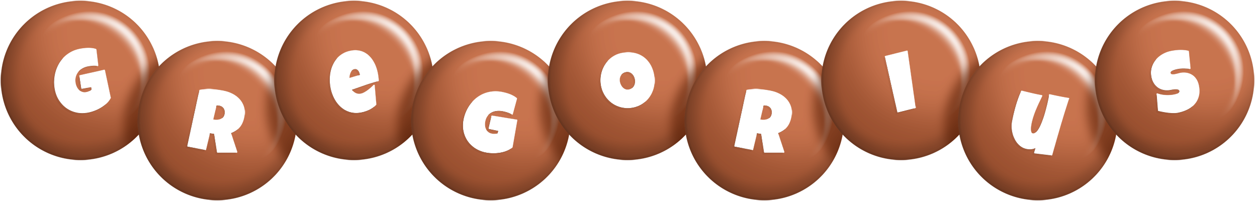 Gregorius candy-brown logo