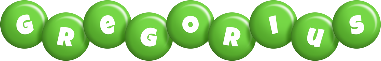 Gregorius candy-green logo