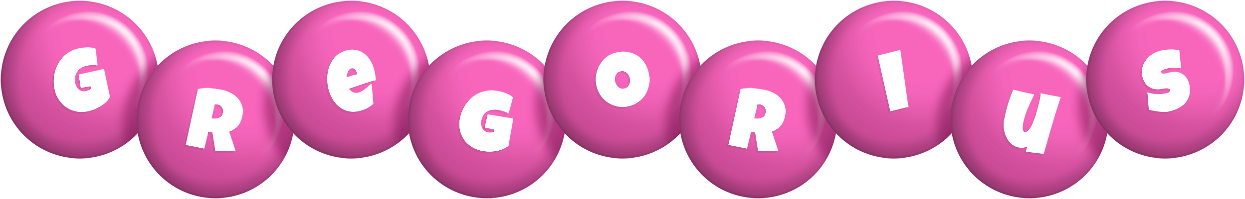 Gregorius candy-pink logo