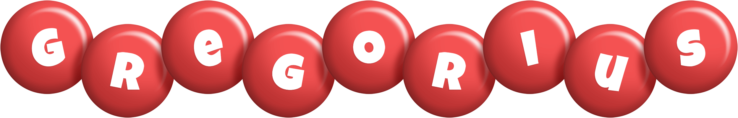 Gregorius candy-red logo