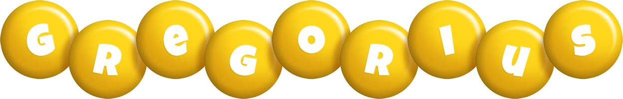 Gregorius candy-yellow logo