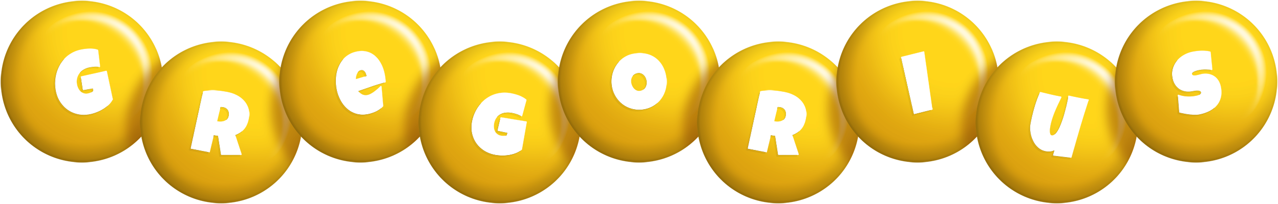 Gregorius candy-yellow logo