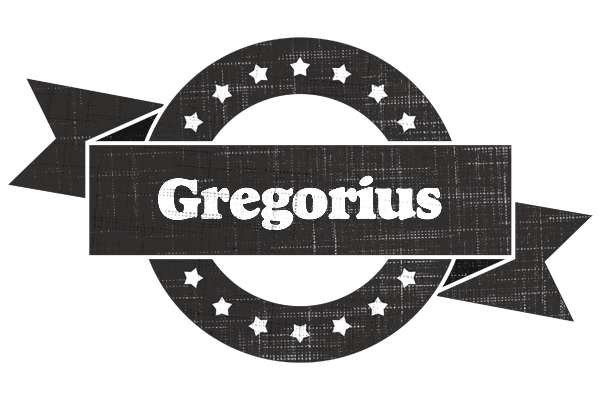 Gregorius grunge logo