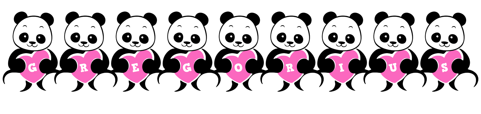 Gregorius love-panda logo