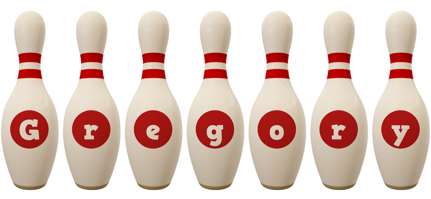 Gregory bowling-pin logo