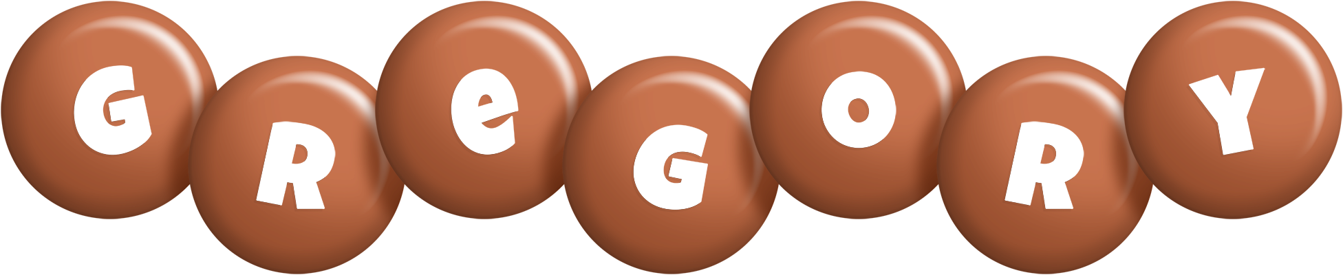 Gregory candy-brown logo