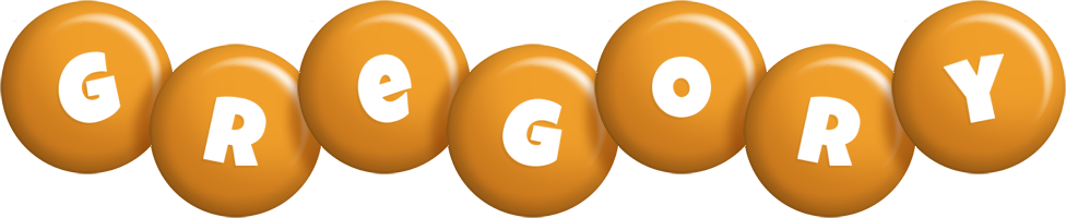 Gregory candy-orange logo