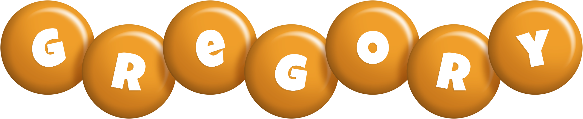 Gregory candy-orange logo
