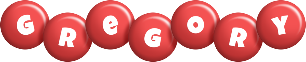 Gregory candy-red logo