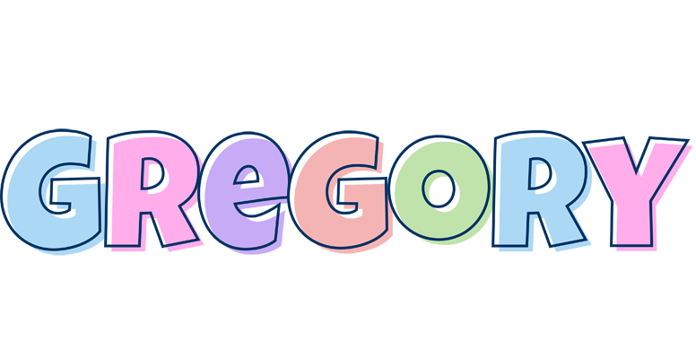Gregory pastel logo