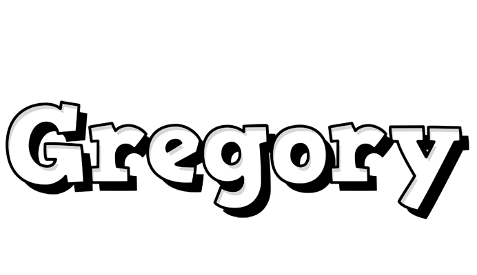 Gregory snowing logo