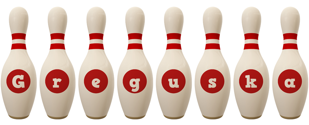 Greguska bowling-pin logo