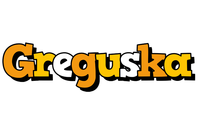 Greguska cartoon logo