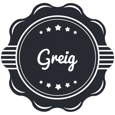 Greig badge logo