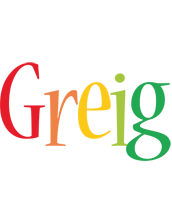 Greig birthday logo