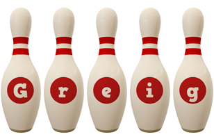 Greig bowling-pin logo