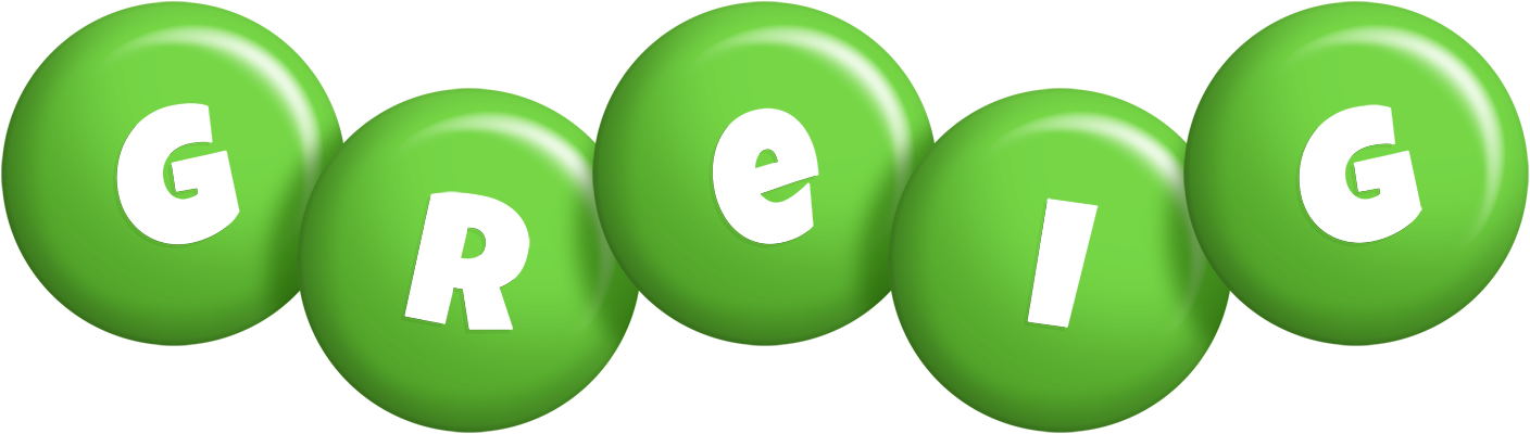Greig candy-green logo
