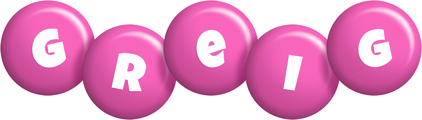 Greig candy-pink logo
