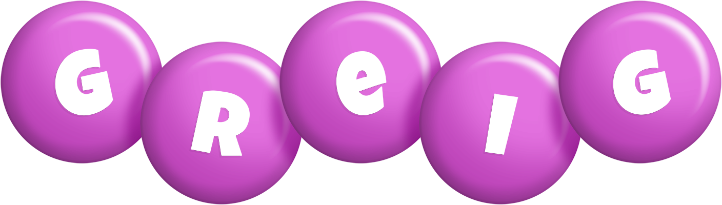 Greig candy-purple logo