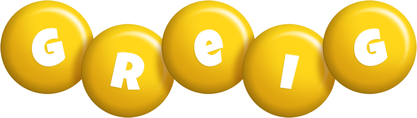 Greig candy-yellow logo