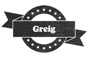 Greig grunge logo