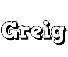 Greig snowing logo