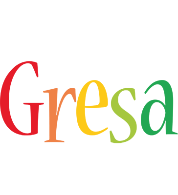 Gresa birthday logo