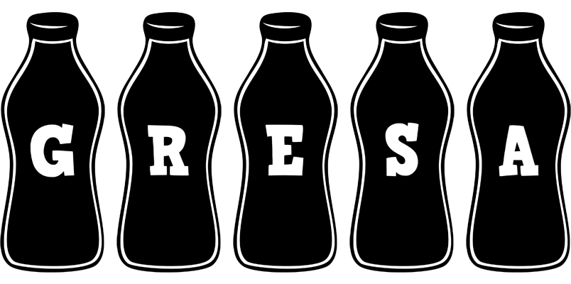 Gresa bottle logo