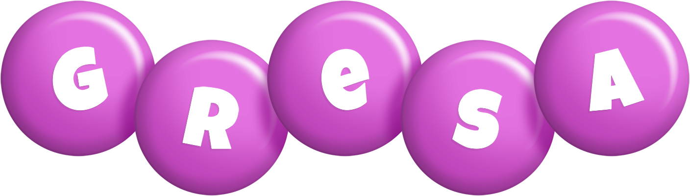 Gresa candy-purple logo