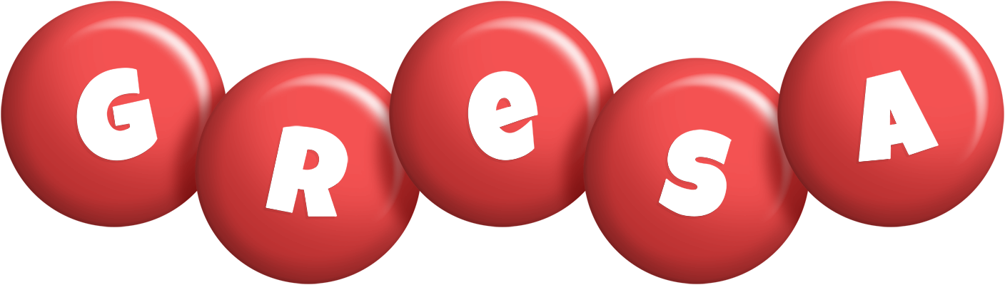 Gresa candy-red logo