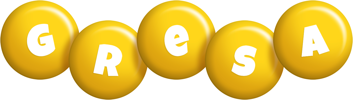 Gresa candy-yellow logo