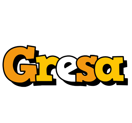 Gresa cartoon logo