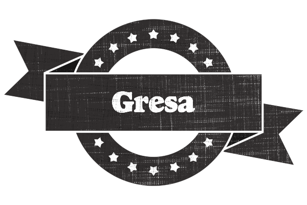 Gresa grunge logo