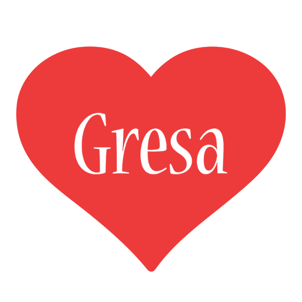 Gresa love logo