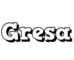 Gresa snowing logo