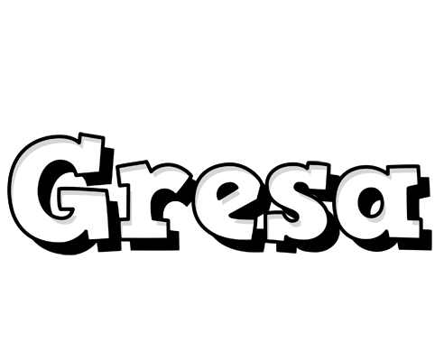 Gresa snowing logo