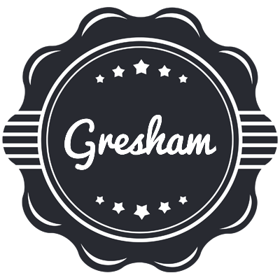 Gresham badge logo