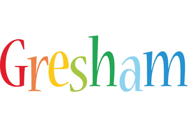 Gresham birthday logo