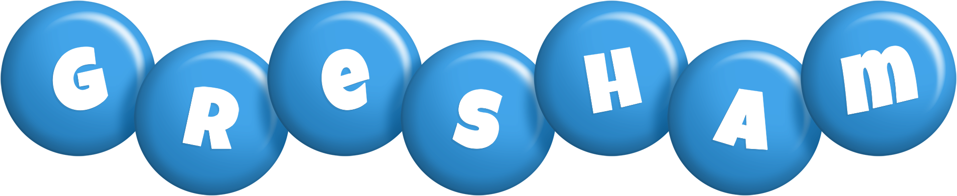Gresham candy-blue logo