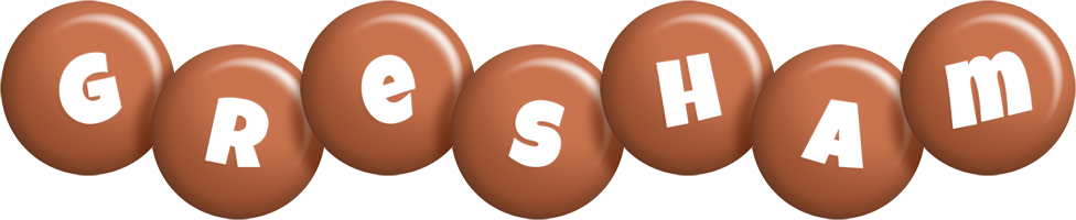 Gresham candy-brown logo