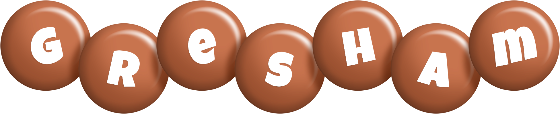 Gresham candy-brown logo