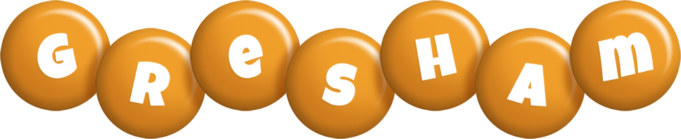 Gresham candy-orange logo