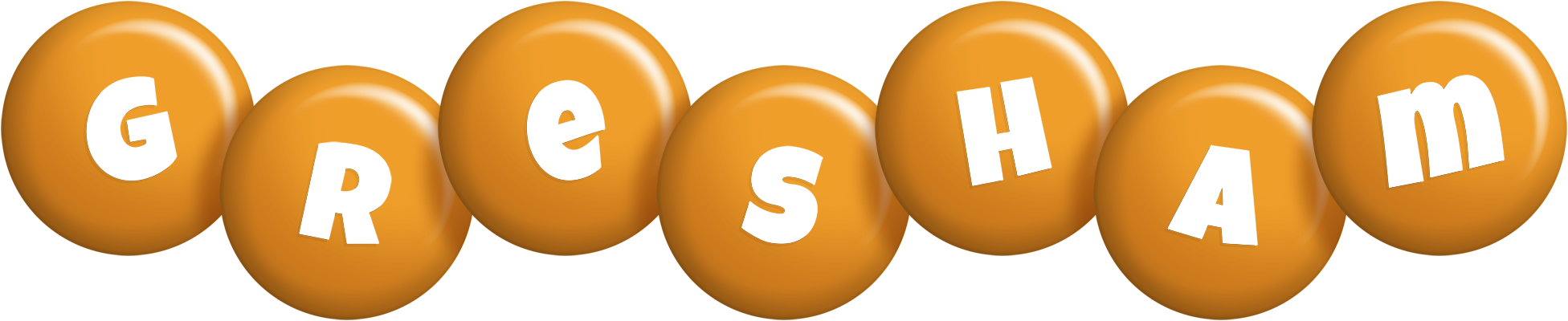 Gresham candy-orange logo