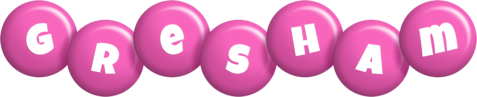Gresham candy-pink logo