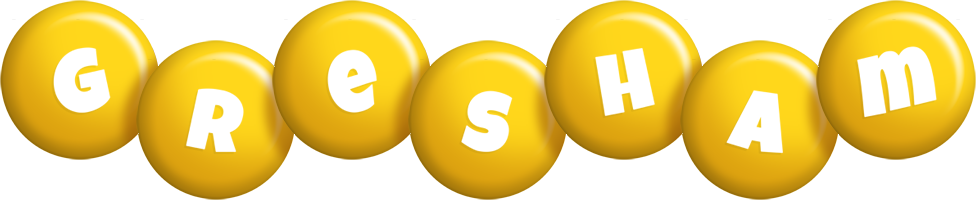 Gresham candy-yellow logo