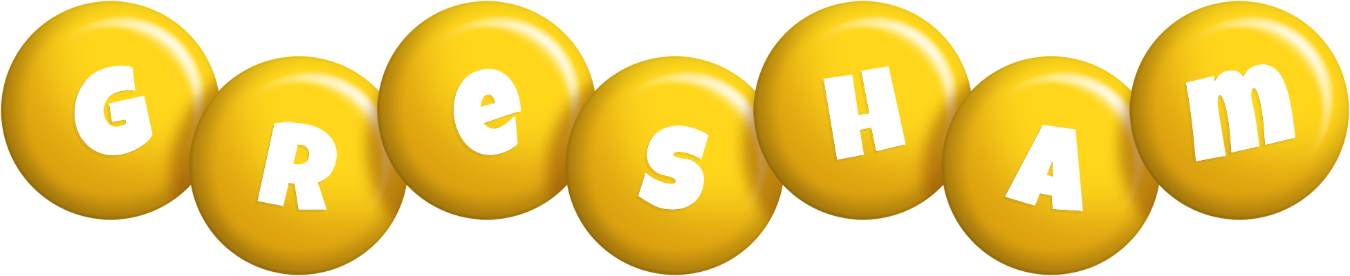 Gresham candy-yellow logo