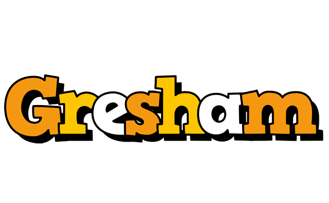 Gresham cartoon logo