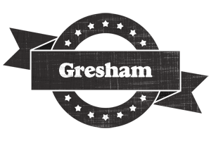 Gresham grunge logo